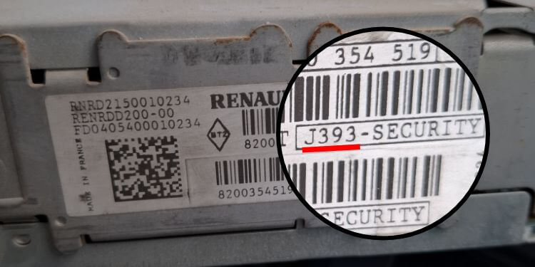 Serial number location example